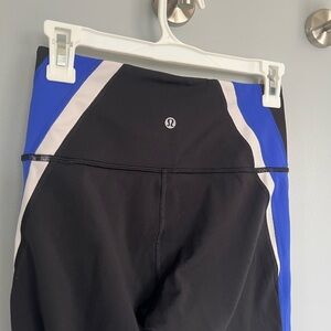 Lululemon Kick Serve Sweat Leggings - black/blue